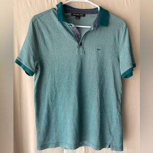 Michael Kors Green Polo Shirt Classic Short-Sleeved Design